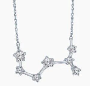Diamond (1/5 ct. t.w.) Constellation Pendant 18" Necklace in Sterling Silver